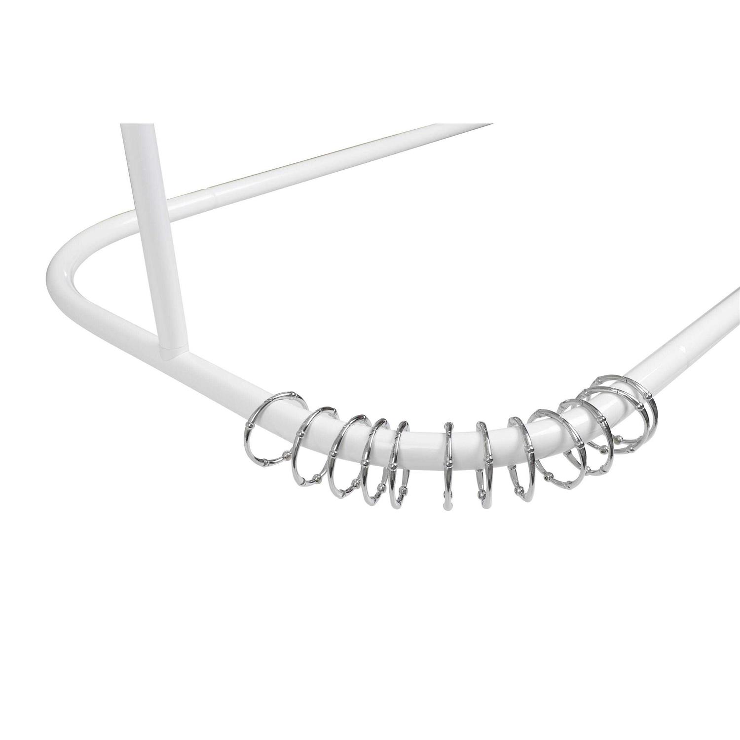 Utopia Alley Hoop Shower Rod for Clawfoot Tub - Image 5