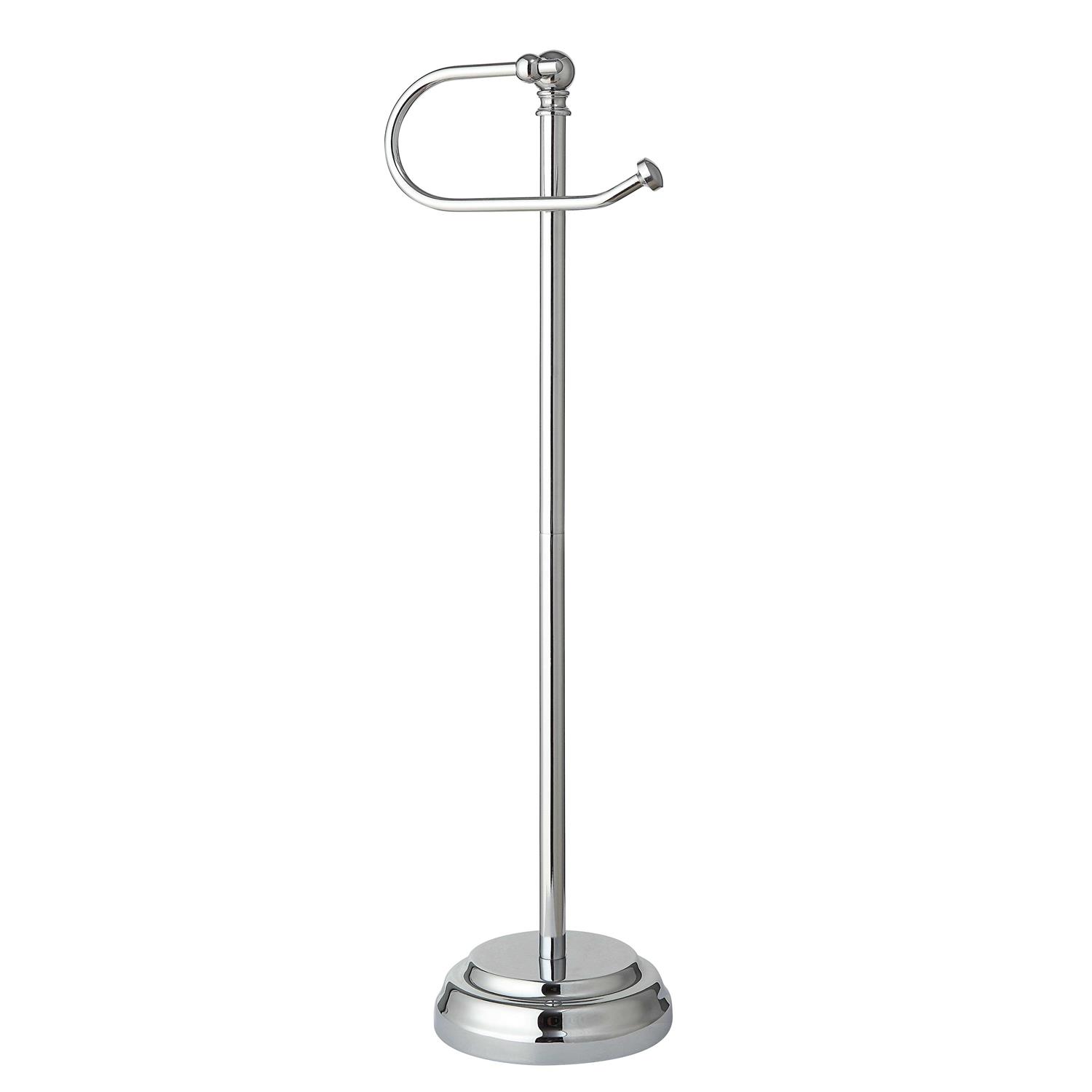 SunnyPoint Classic Bathroom Free Standing Toilet Tissue Paper Roll Holder Stand - Image 4