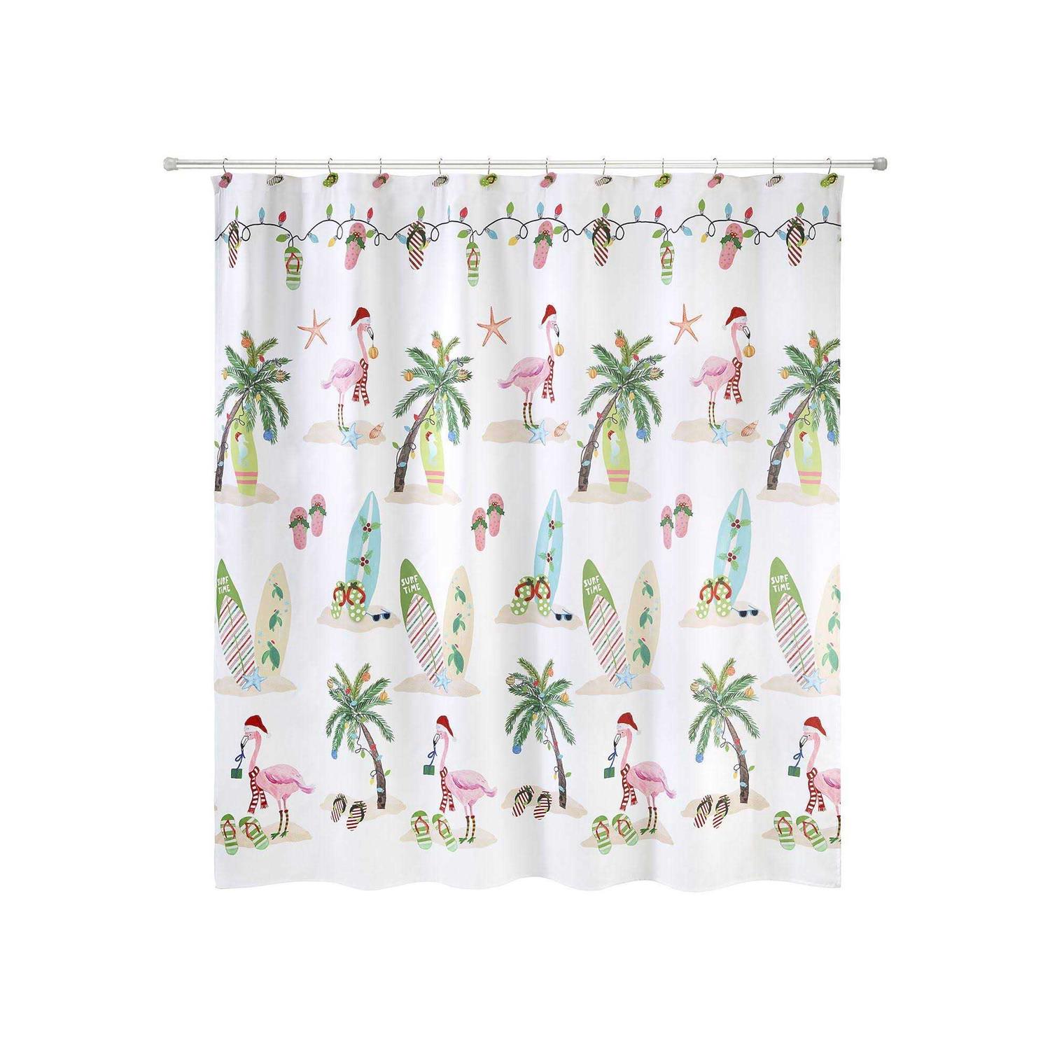 Avanti Flamingo Jingle Shower Curtain - Image 4