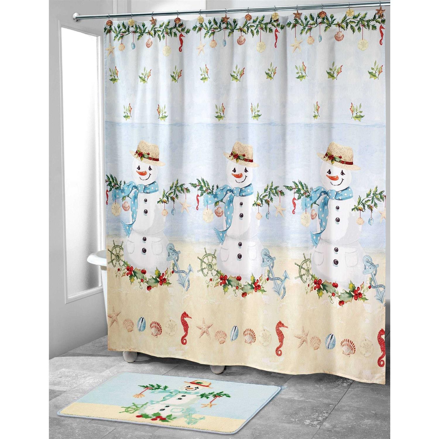 Avanti Coastal Snowman Shower Curtain - Image 3