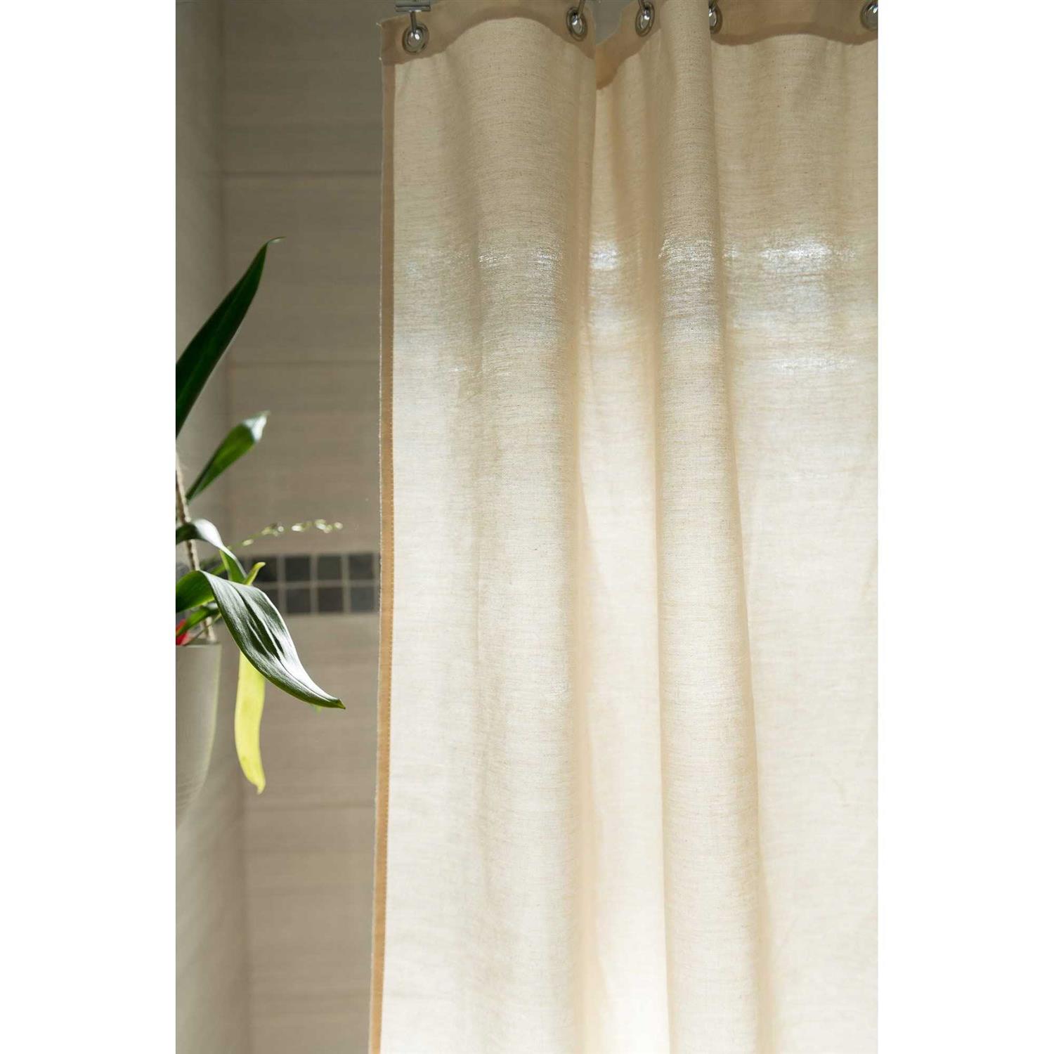 Bean Products Cotton Stall Shower Curtain | All Natural Materials - Image 3