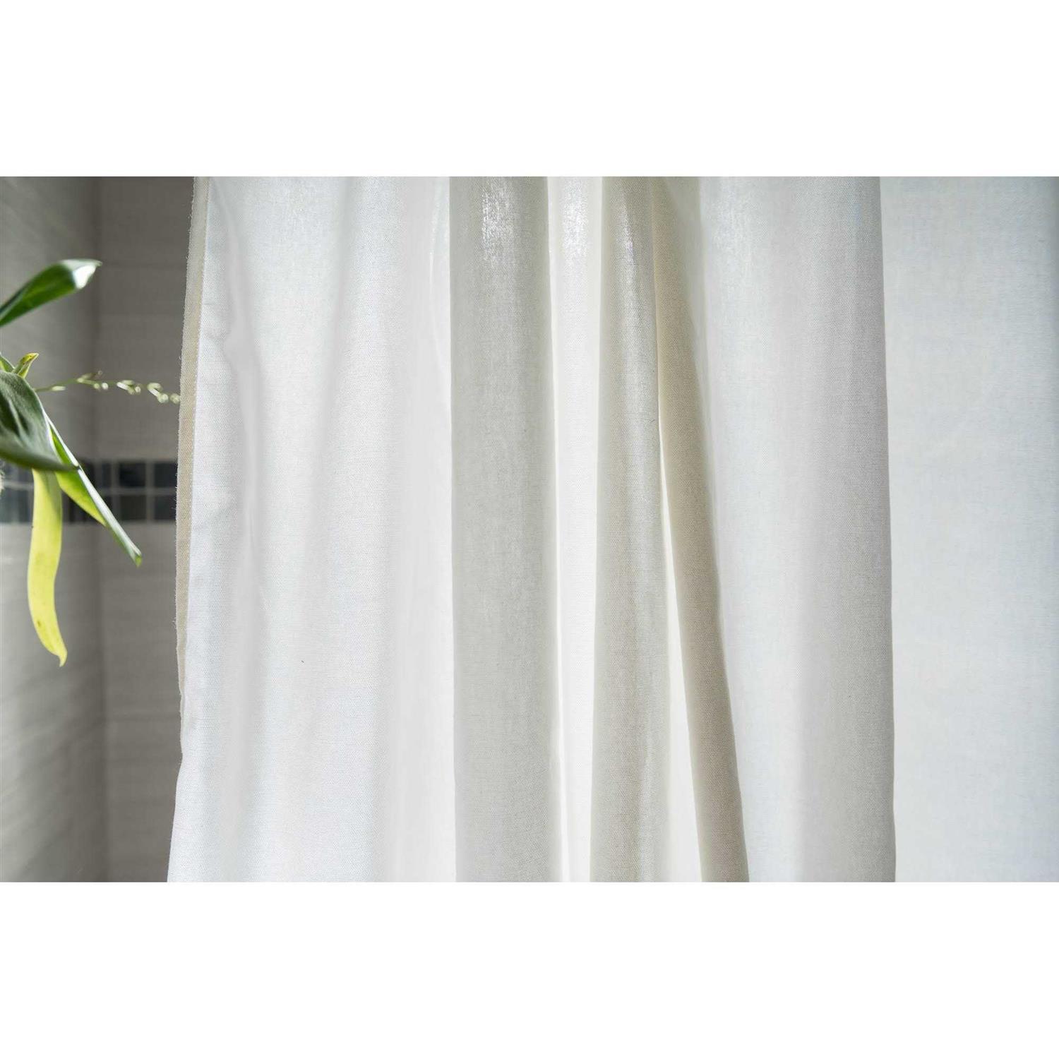 Bean Products Cotton Stall Shower Curtain | All Natural Materials - Image 5