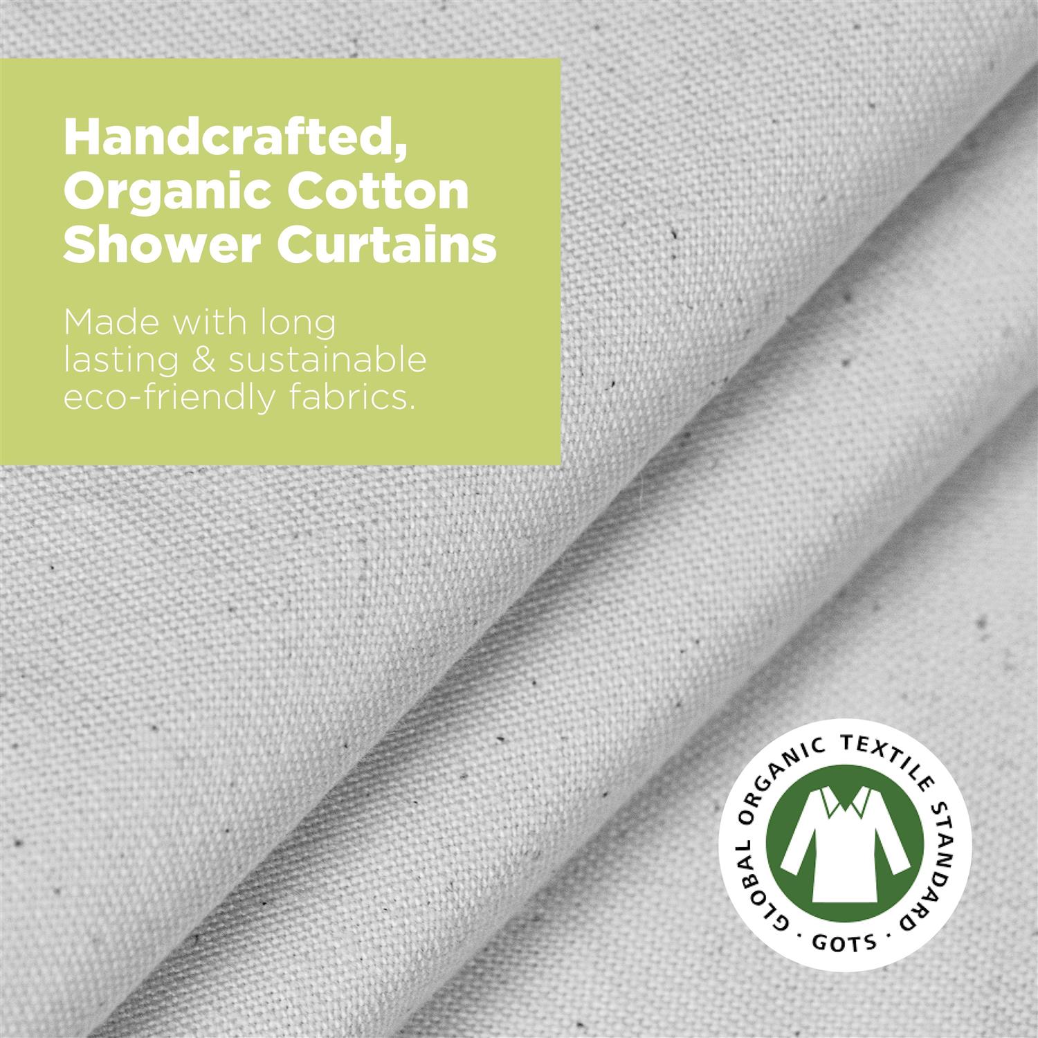 Bean Products Cotton Stall Shower Curtain | All Natural Materials - Image 3