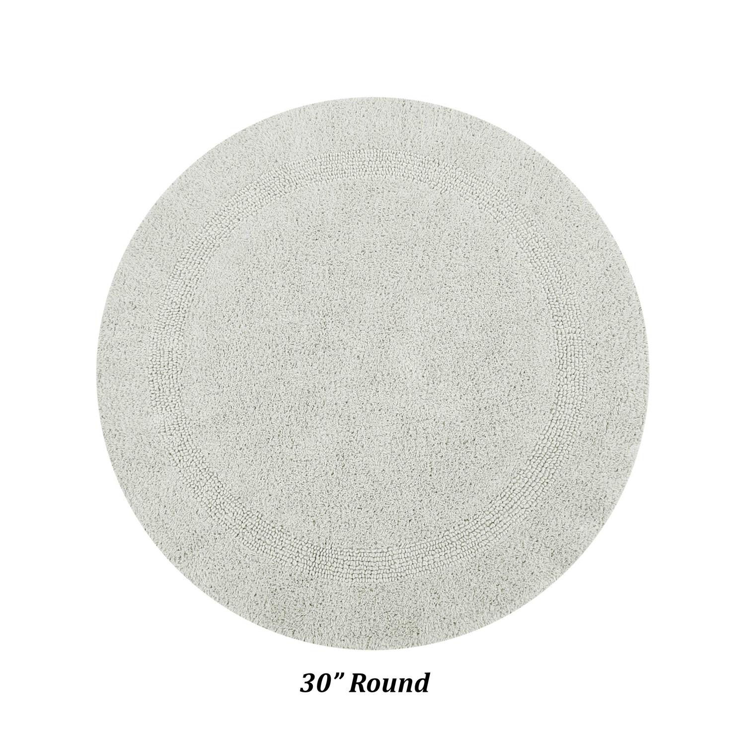 Better Trends Lux 100% Cotton 30 inch Round Bath Mat Rug - Image 3