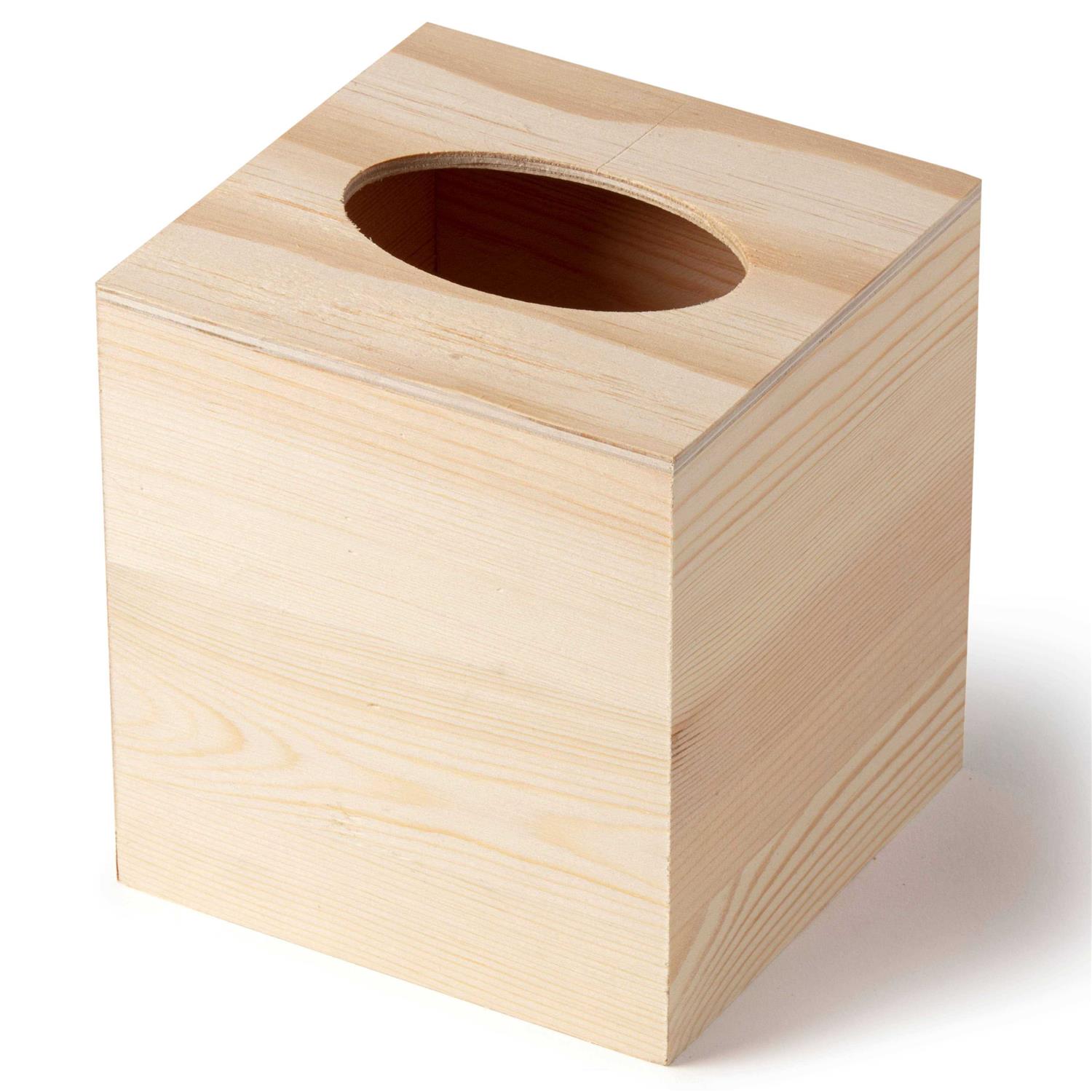6 Unfinished Wooden Tissue Box by Make Market Ready-to-Decorate Wooden Facial Tissue Box for Home and Bathroom - Image 4