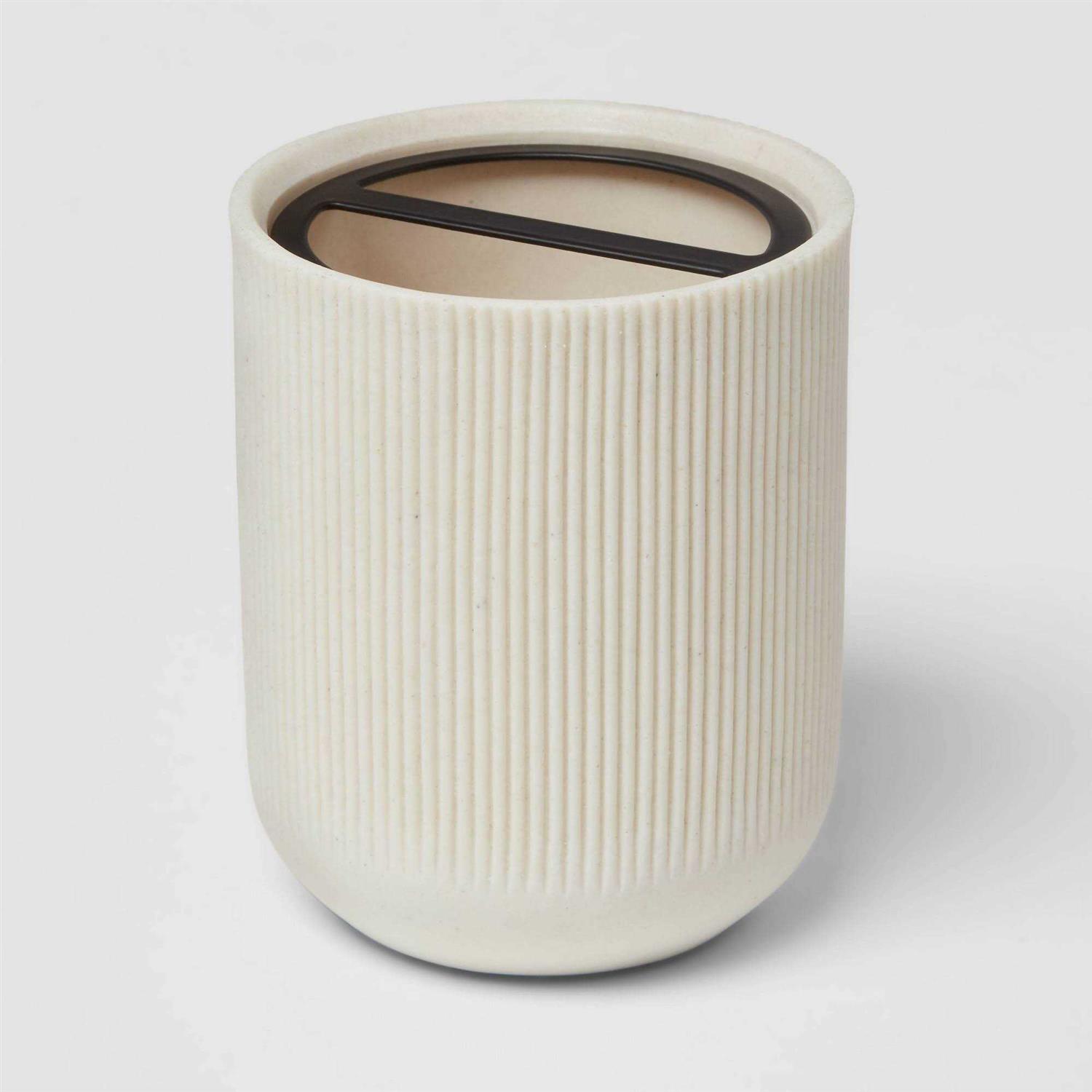 Threshold Modern Resin Toothbrush Holder Sand - Image 3