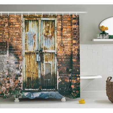 Ambesonne National Parks Shower Curtain Canadian Smokey Mountain Cliff Outdoors Idyllic Scenery Photo Artwork - Image 4