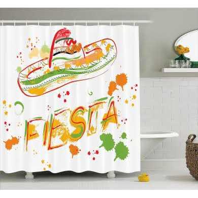 Ambesonne National Parks Shower Curtain Canadian Smokey Mountain Cliff Outdoors Idyllic Scenery Photo Artwork - Image 5