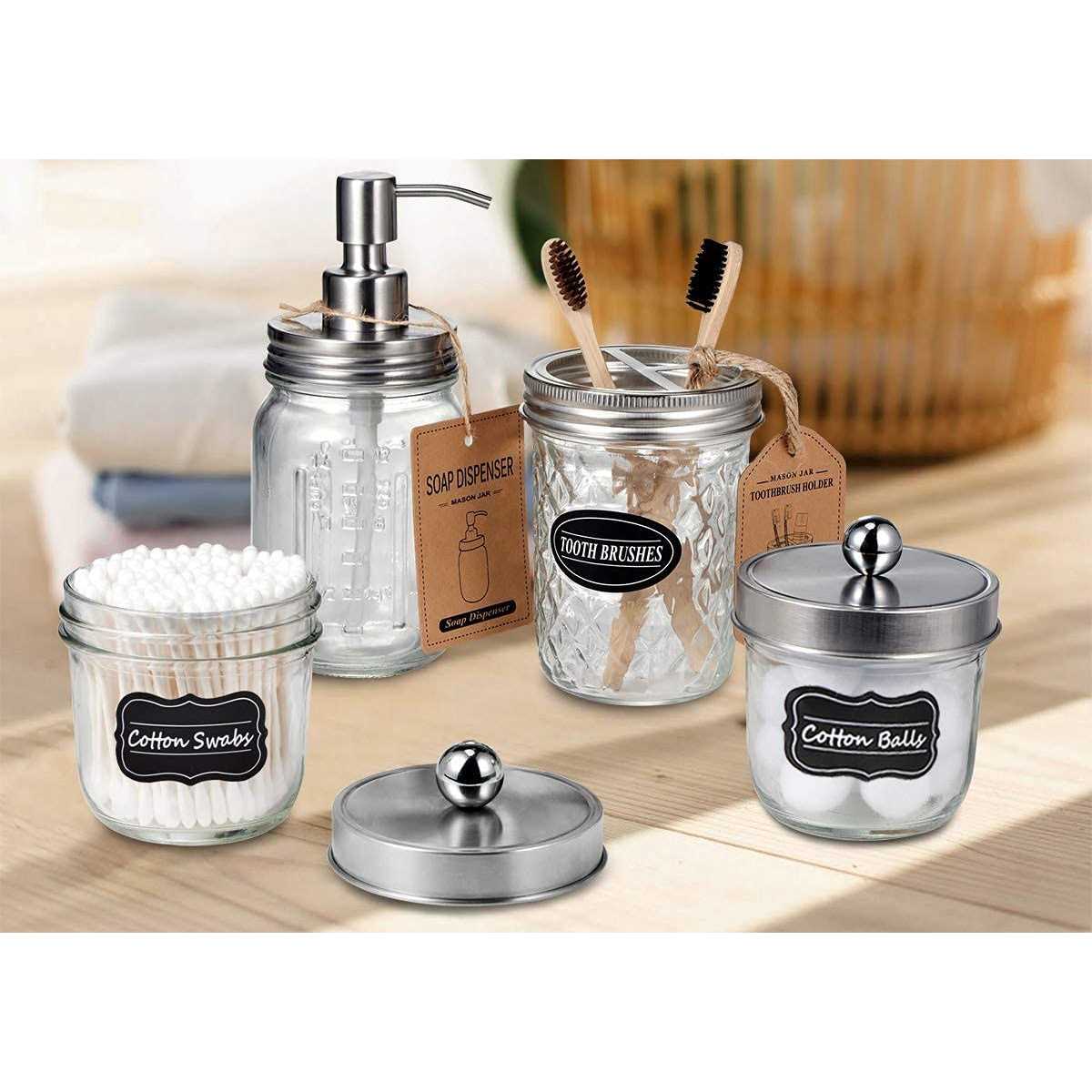 Amolliar Mason Jar Soap Dispensers Rustproof Stainless Steel Lid &pump - Image 4