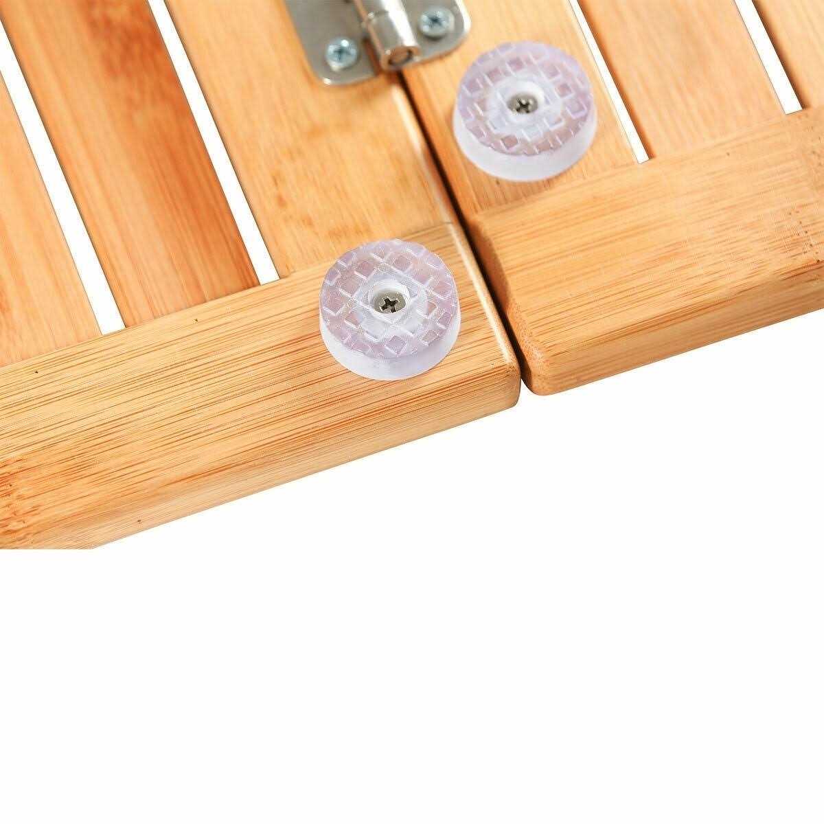 Bambüsi Bamboo Bath Mat Shower Floor Mat Non Slip - Image 3