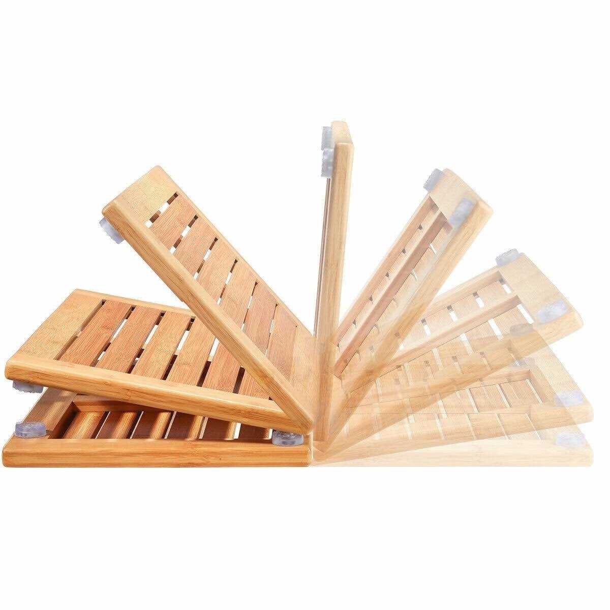 Bambüsi Bamboo Bath Mat Shower Floor Mat Non Slip - Image 4