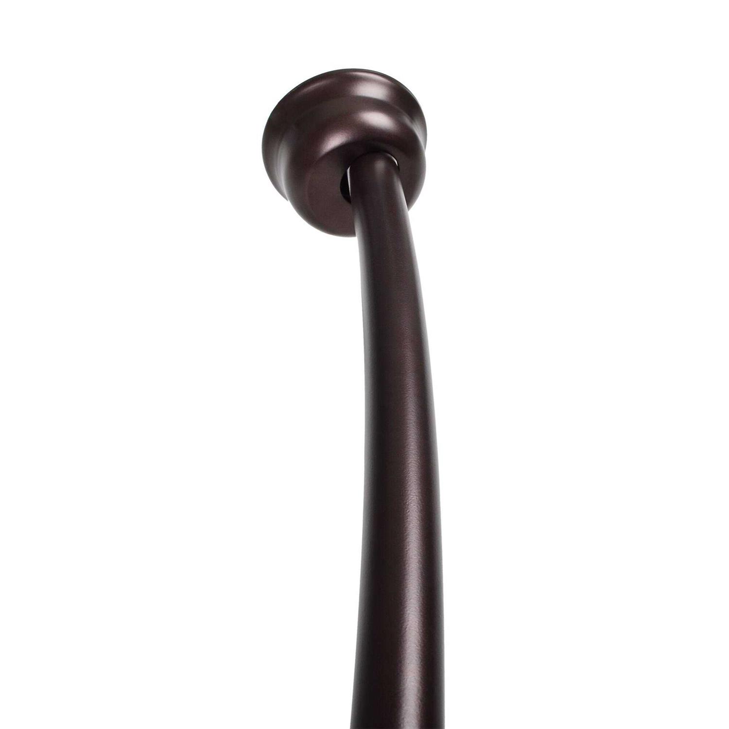 Utopia Alley Rustproof Curved Shower Rod Aluminum CR2RB - Image 3