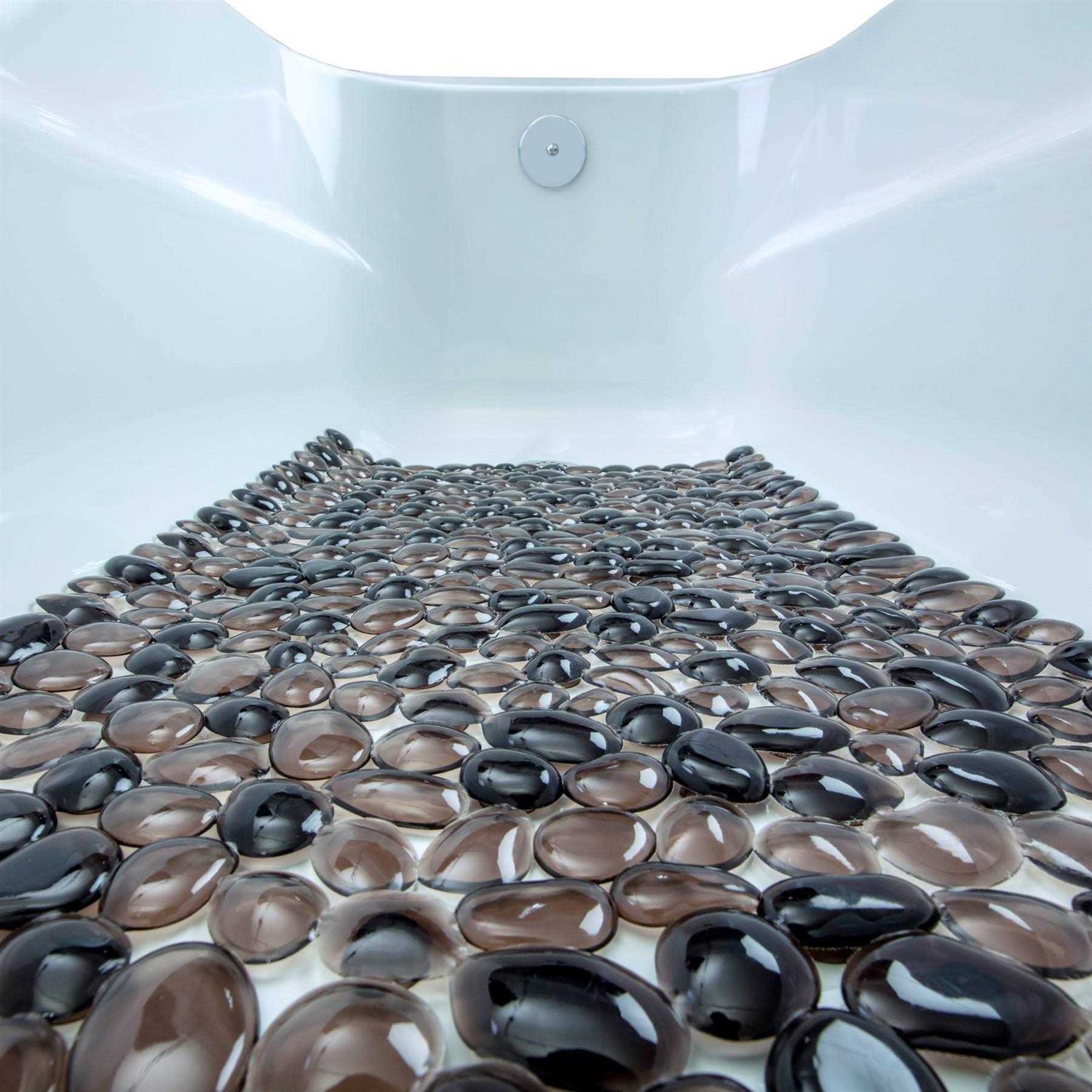 SlipX Solutions Extra Long Pebble Bath Mat Non-Slip 17 inchx38 inch - Image 3