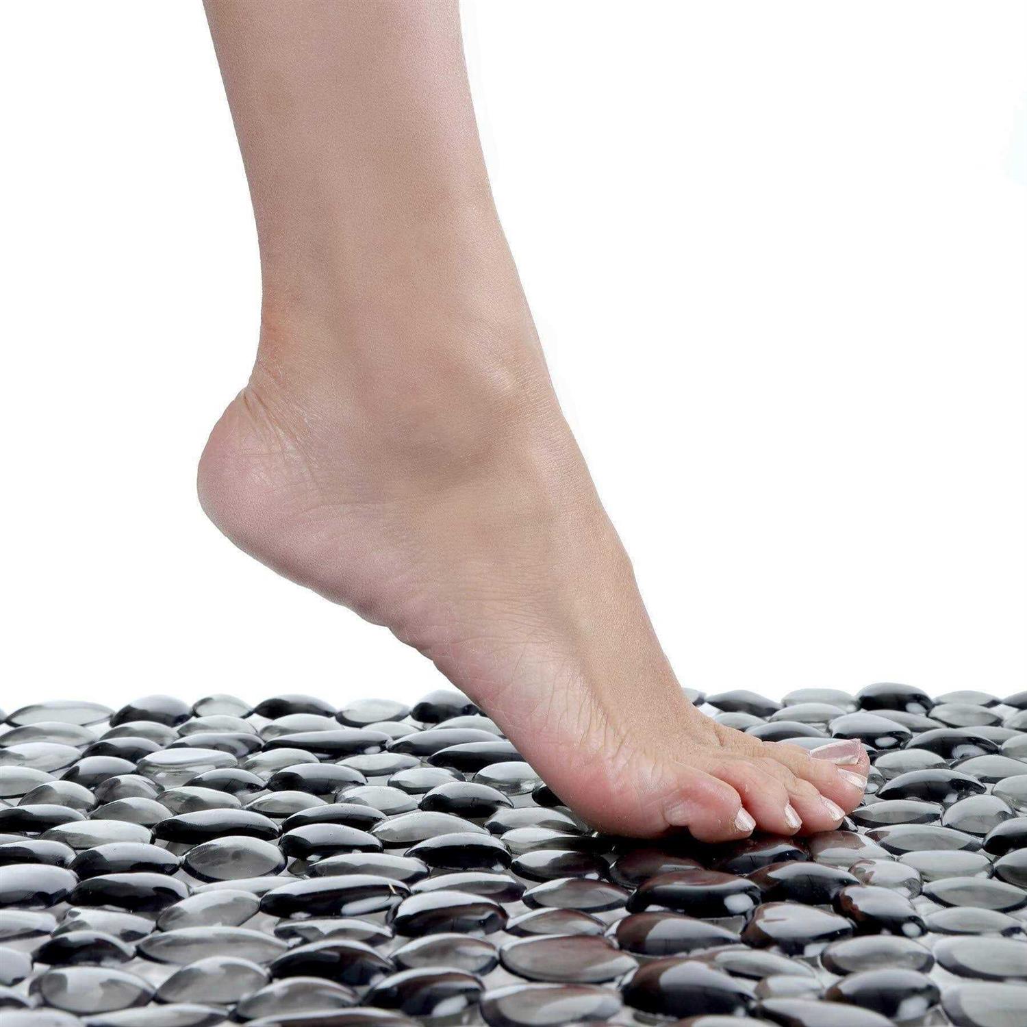 SlipX Solutions Extra Long Pebble Bath Mat Non-Slip 17 inchx38 inch - Image 5