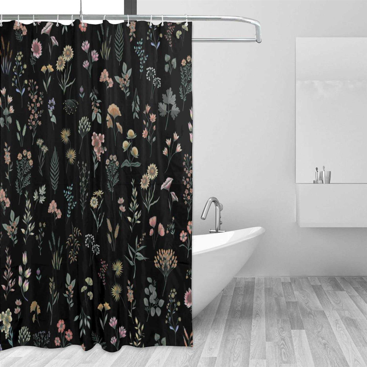Ohocut Boho Shower Curtains for Bathroom Cute Floral - Image 5