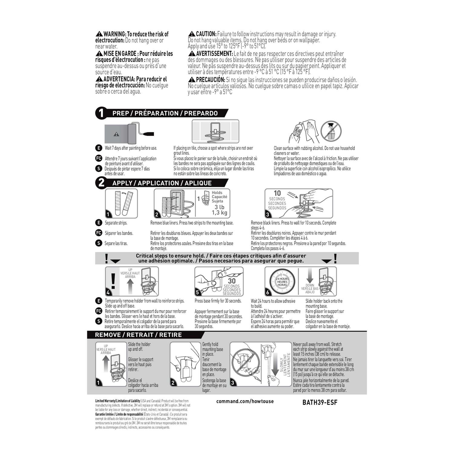 Command Bath Soap Dish Matte Black - Image 3