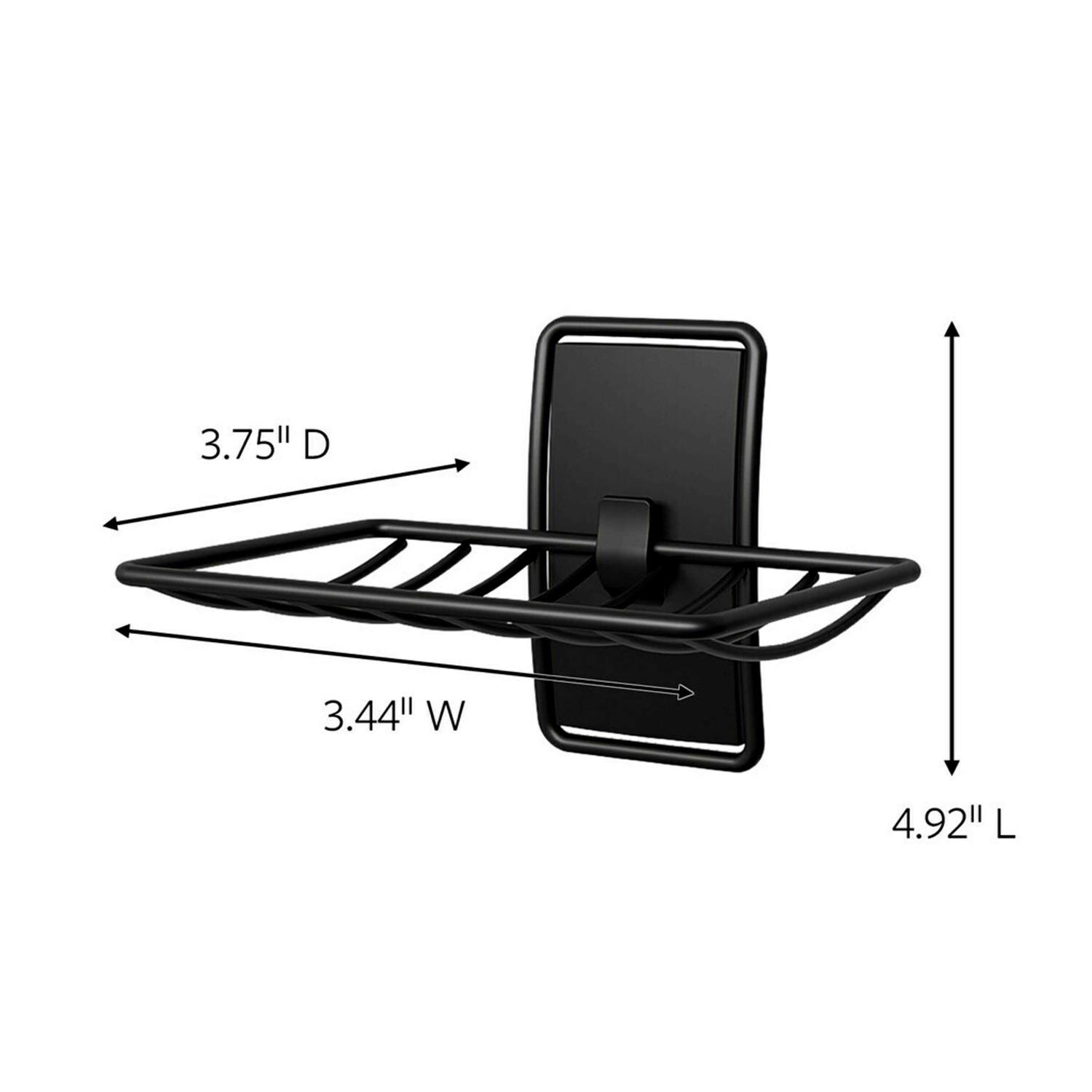 Command Bath Soap Dish Matte Black - Image 5