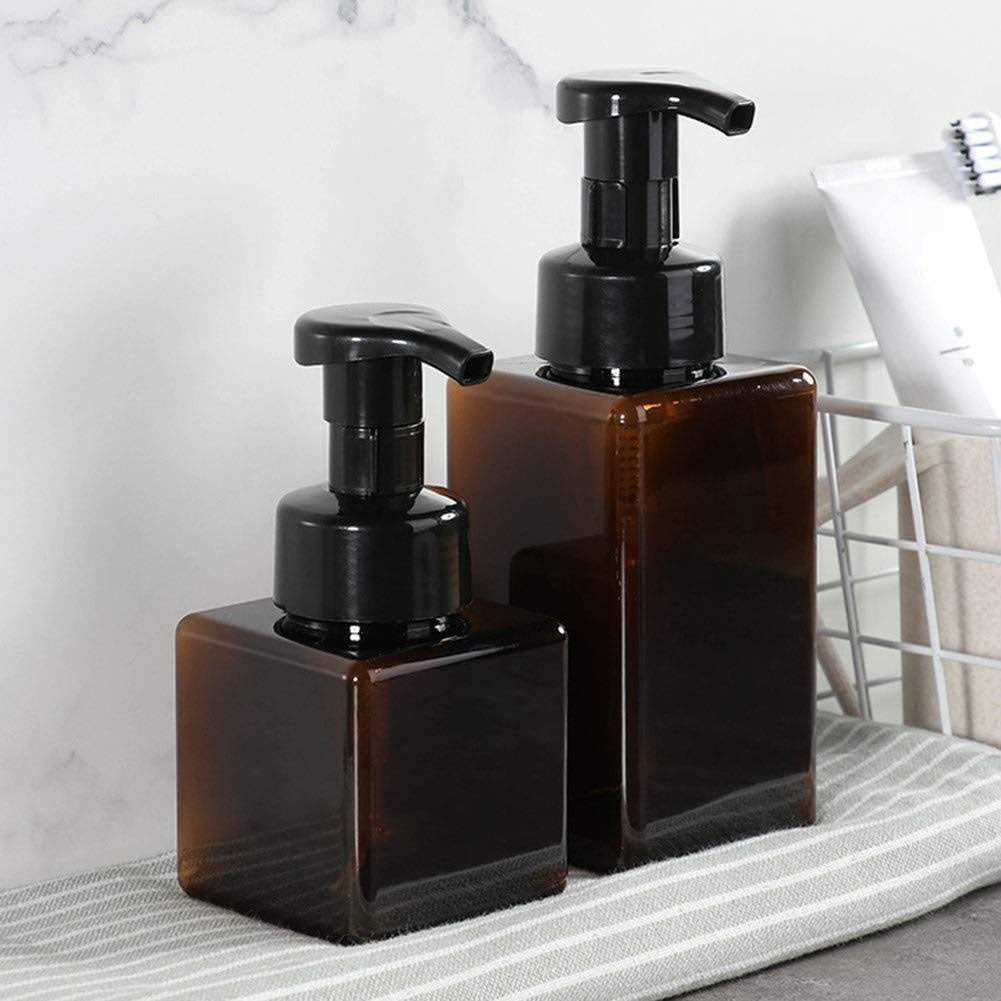 UUJOLY Foaming Soap Dispenser 450ml Refillable Pump Bottle Plastic for Liquid Soap - Image 3