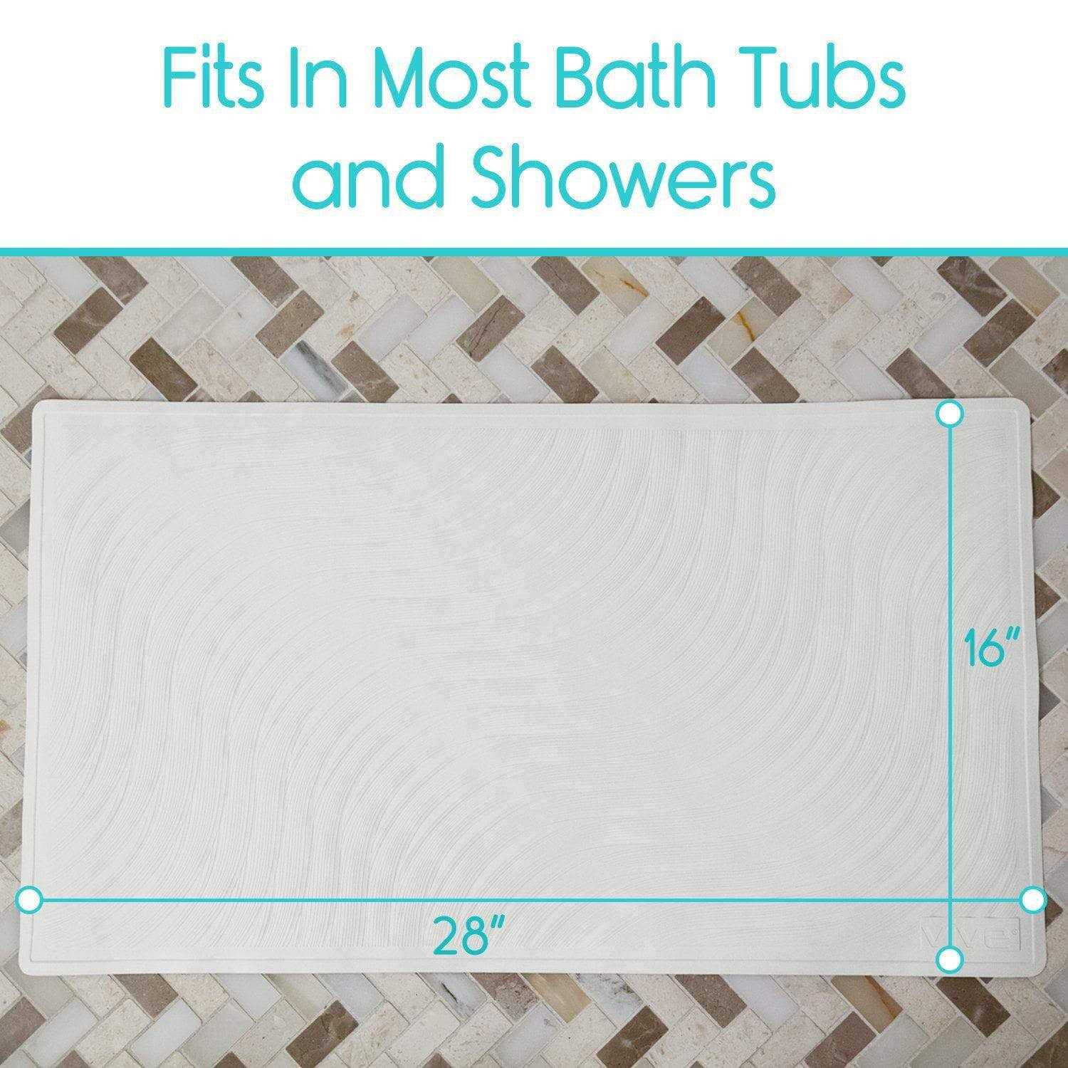 Vive Shower Mat - Non Slip for Bath Safety - Image 3