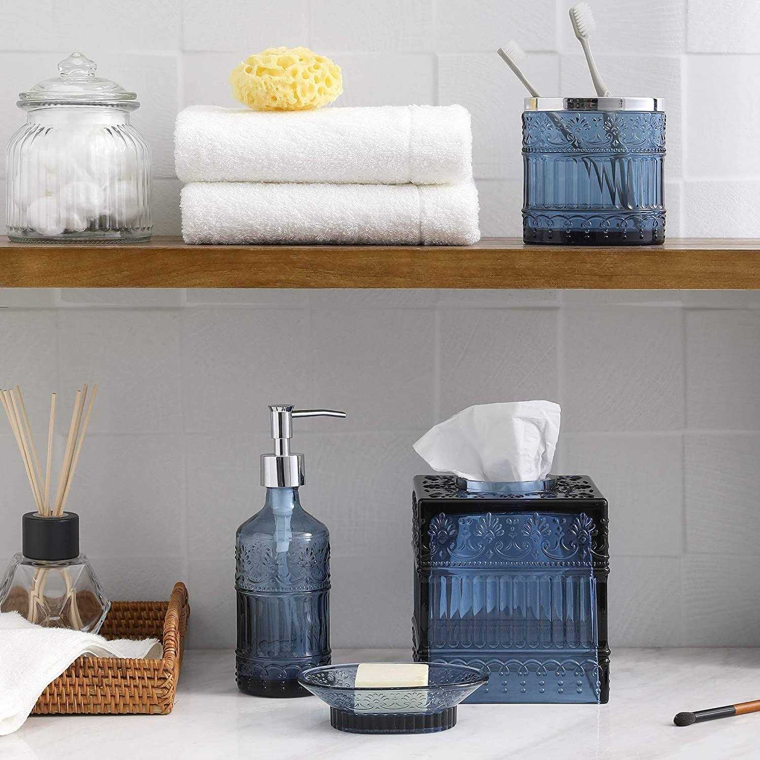Whole Housewares Bathroom Accessories Tissue Holder Decorative Tissue Cover Box - Image 4