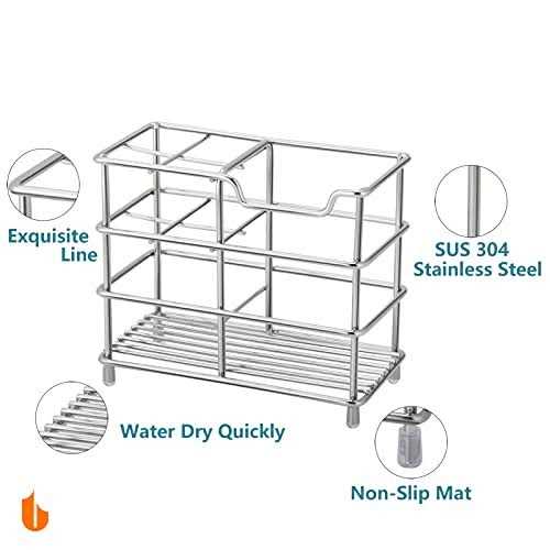 Urbanstrive 304 Stainless Steel Bathroom Toothbrush Holder Toothpaste Holder Stand Bathroom Accessories Organizer - Image 4