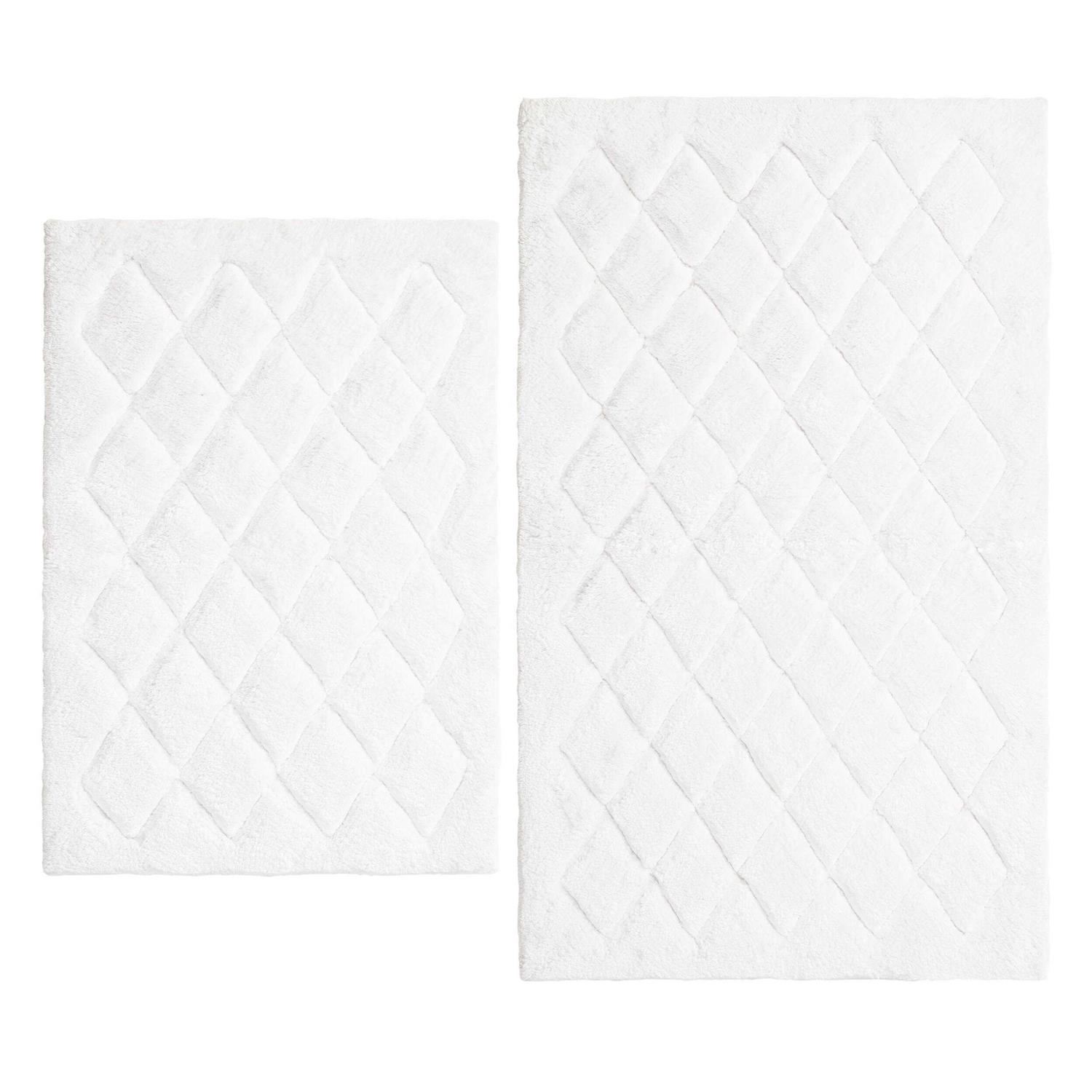 Vera Wang Marquis Diamond Bath Rug 2-Piece Set - Image 4