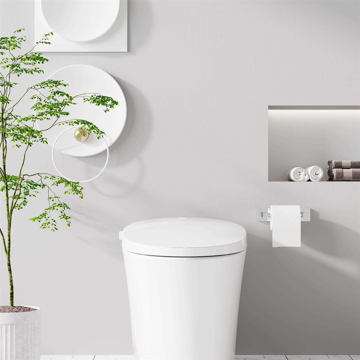 ruacq toilet paper holder matte black double post pivoting square tissue holders roll holder hangers toilet paper stand stain - Image 5