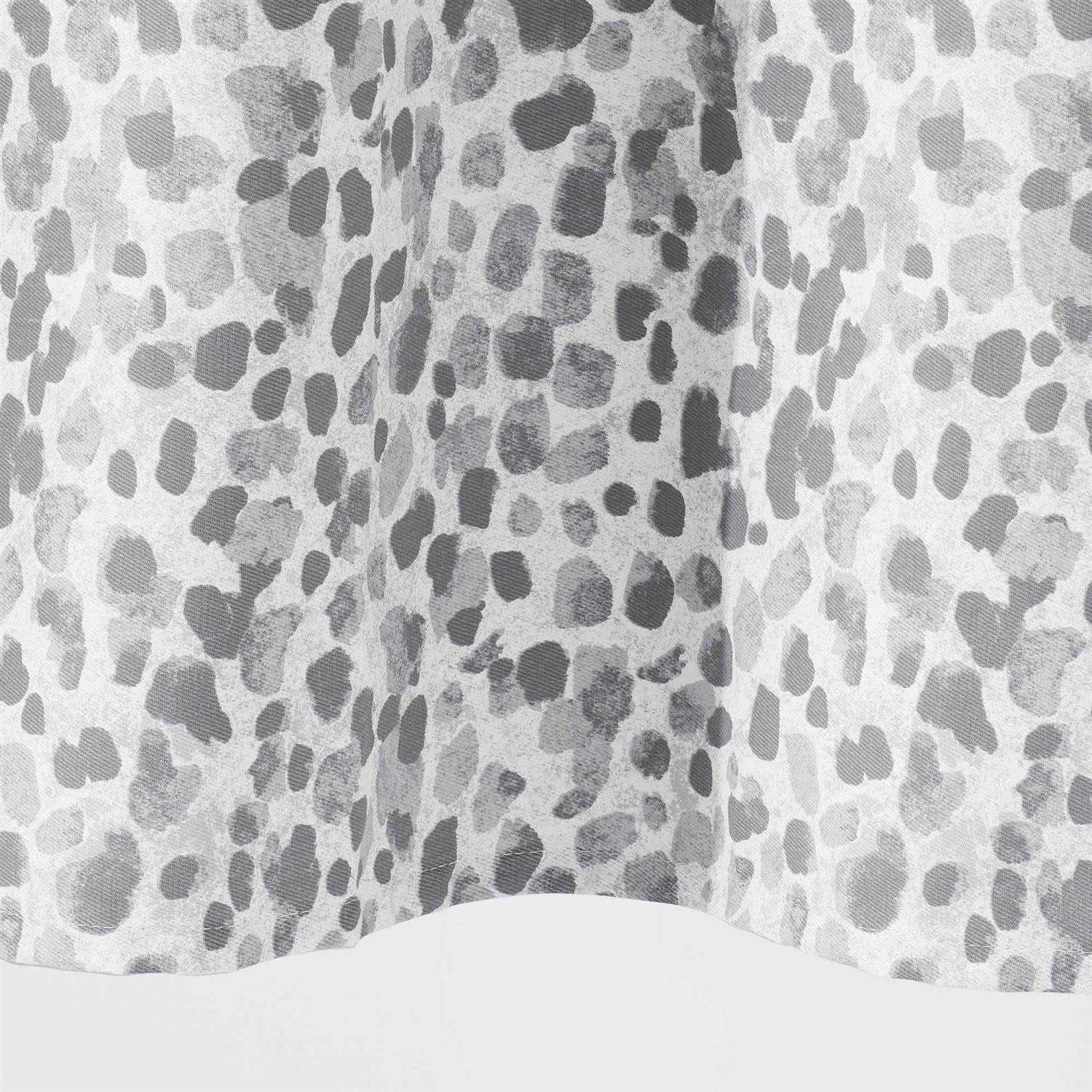 Threshold Leopard Glam Shower Curtain Ombre Gray - Image 3
