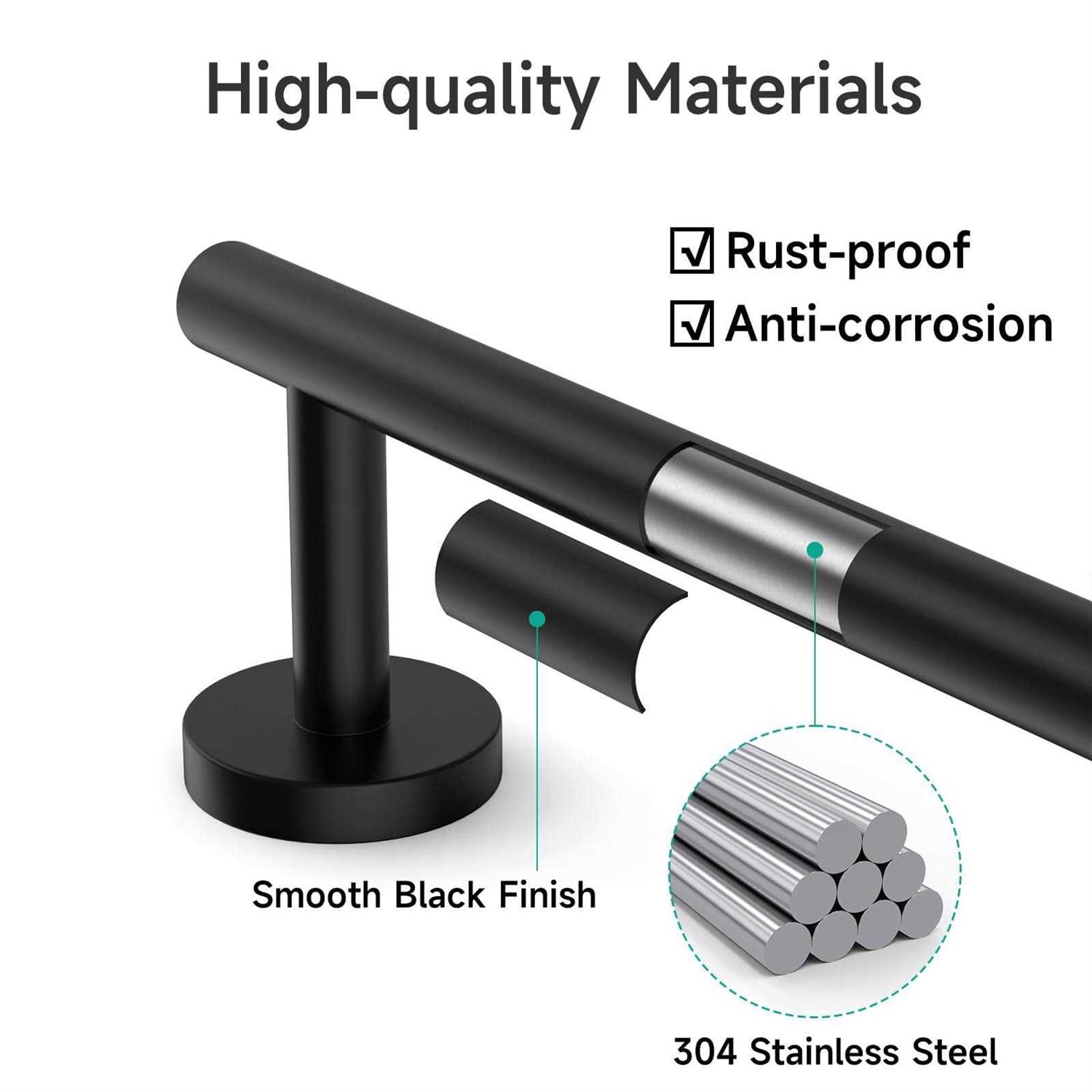 ushower 18-inch bath Towel Bar - Image 5