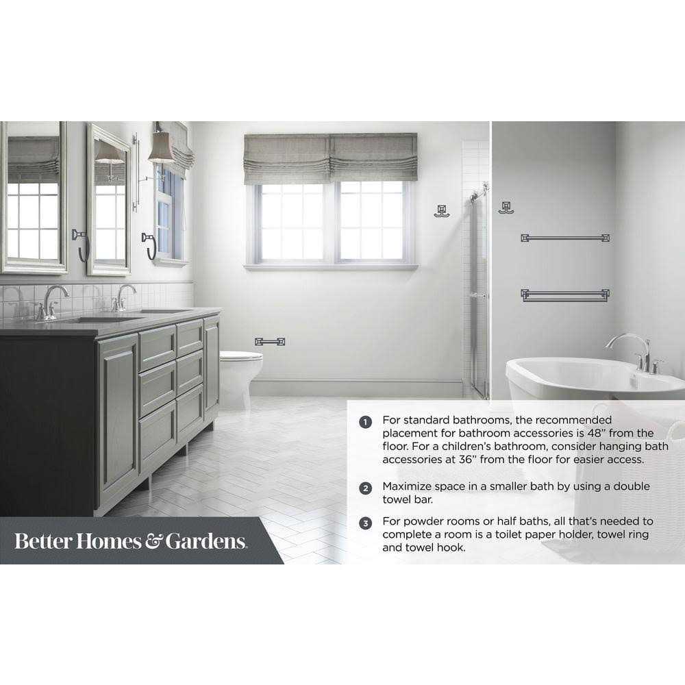 Better Homes & Garden Classic Towel Bar Toilet Paper Holder - Image 3