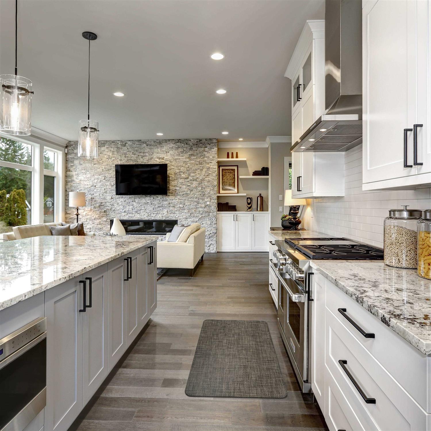 World Rug Gallery Textured Beige Anti-fatigue Mat - Image 5