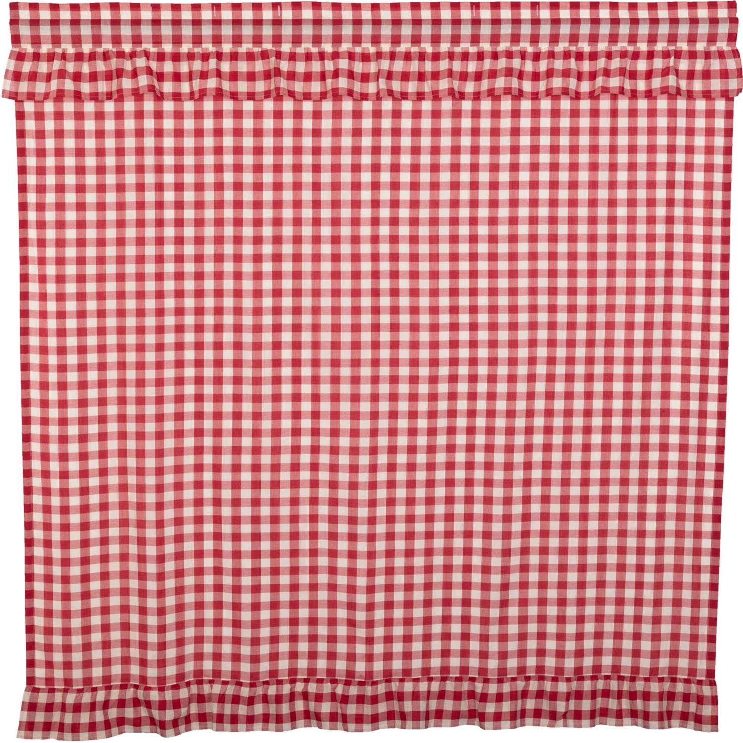 Annie Buffalo Check Ruffled Shower Curtain - Image 4