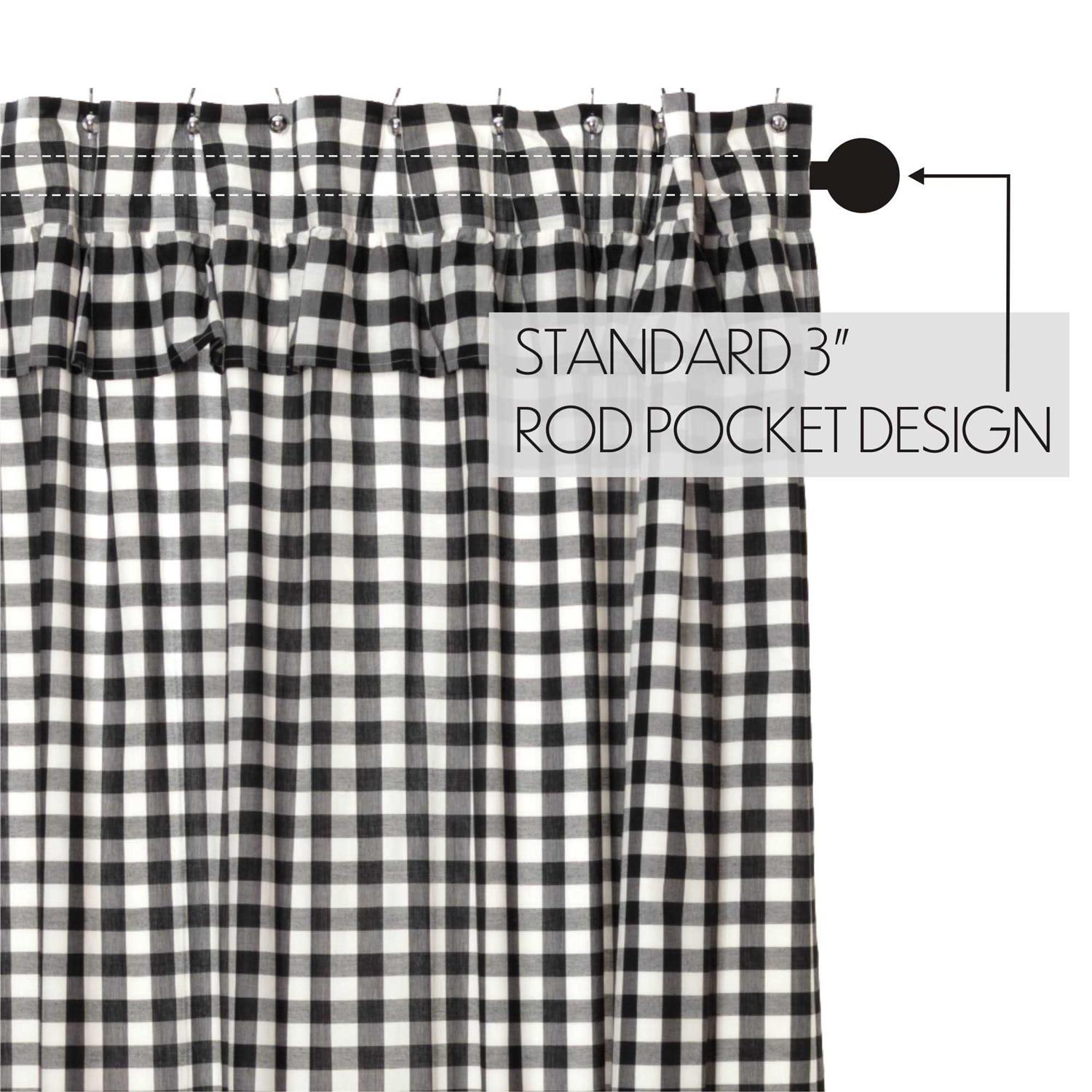 Annie Buffalo Check Ruffled Shower Curtain - Image 5