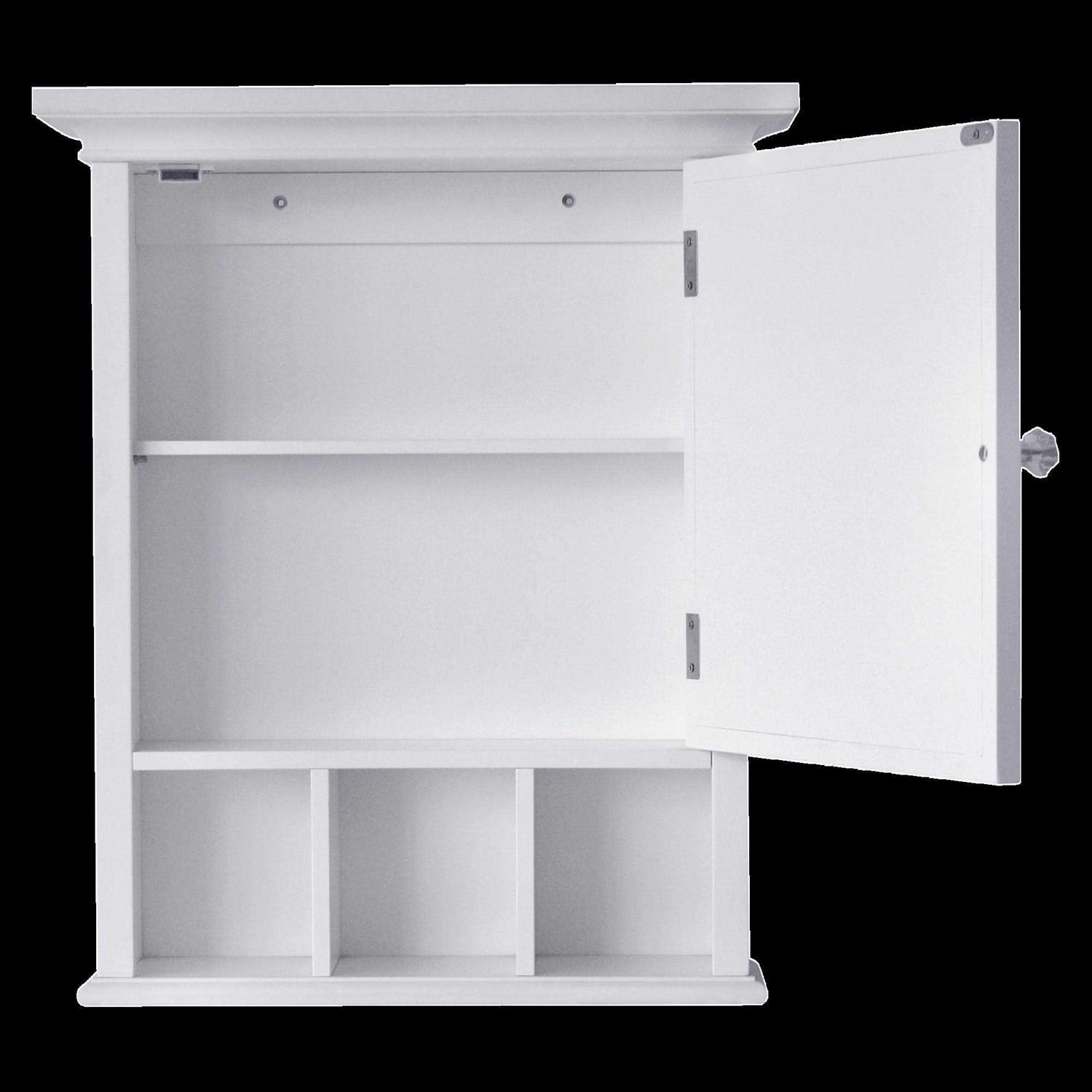 Teamson Home Neal Removable Wooden Medicine Cabinet with Mirrored Door - Image 5