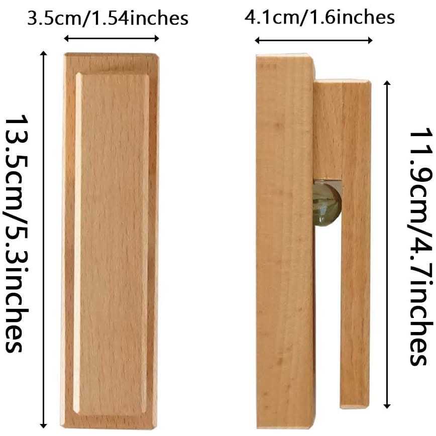 Wood Towel Hooks Set of 2 Self Adhesive Vintage Towel Holder Wooden Wall Mounted Towel Racks for Bathroom and Kitchen - Image 3