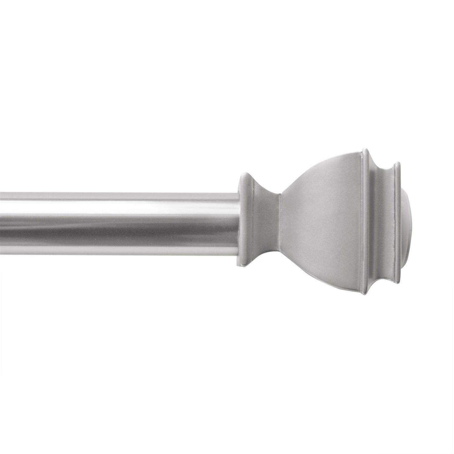 Better Homes & Gardens 43 to 72 Brushed Nickel Rust-Proof Aluminum Square Shower Tension Rod - Image 4