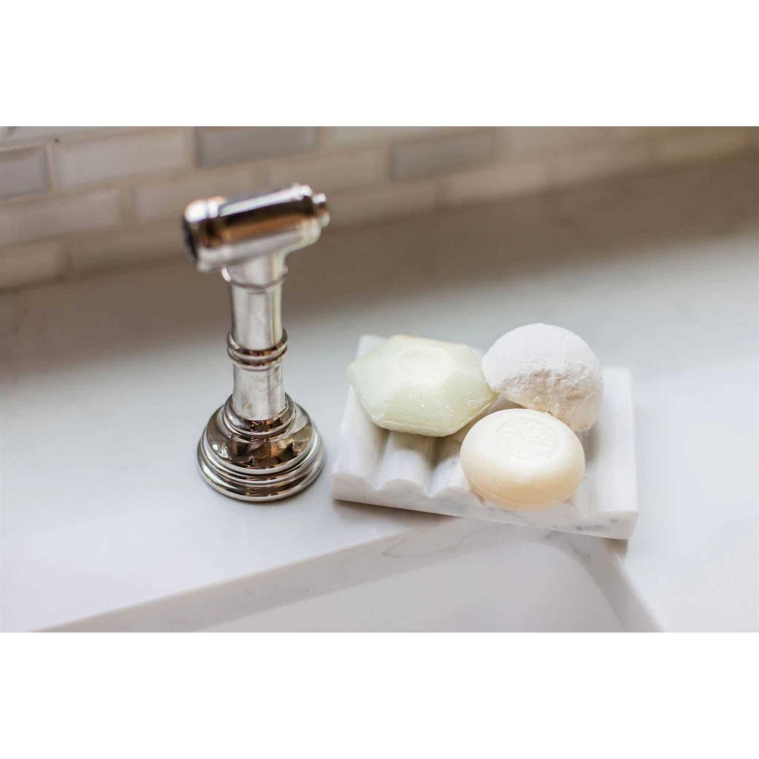 Creative Co-Op Carved Marble Soap Dish - Image 3