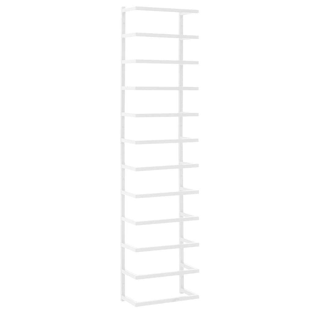 vidaXL Towel Rack Black 9.4x4.7x18.9 Steel - Image 5