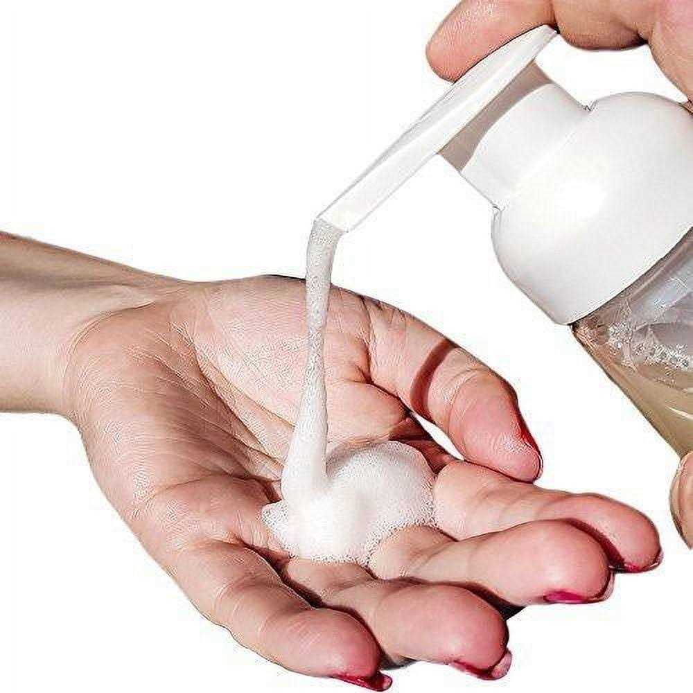 Clear Plastic Foaming Soap Dispensers Pump-Bottles Compatible with Dr. Bronners Castile Liquid Soap - Image 4