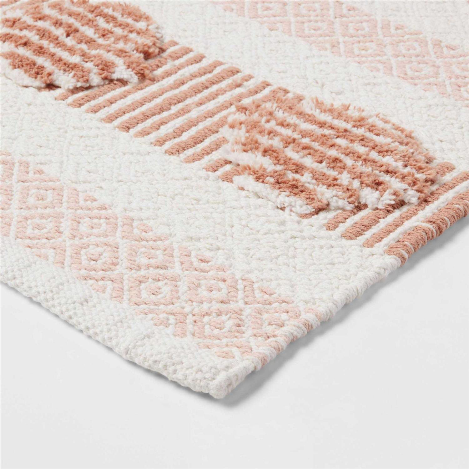 Threshold 20x32 Global Bath Rug Clay Pink - Image 4