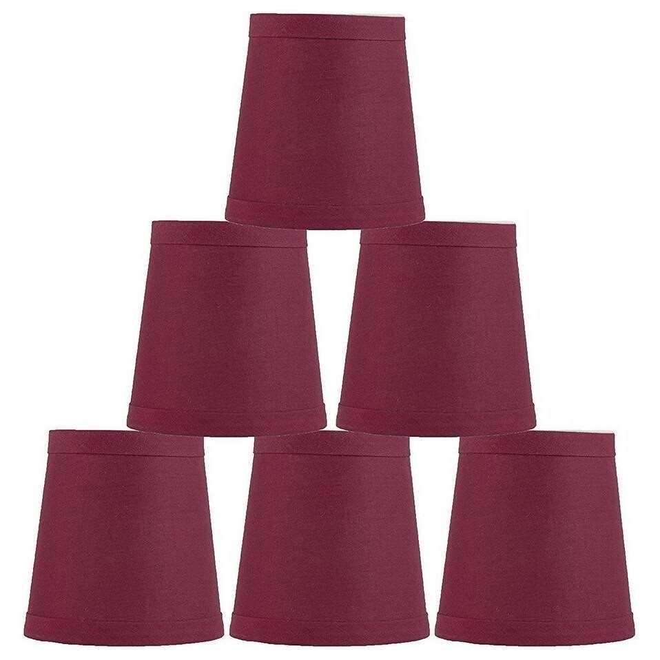 Urbanest Cotton Chandelier Lamp Shades 3x4x4 inch - Image 3