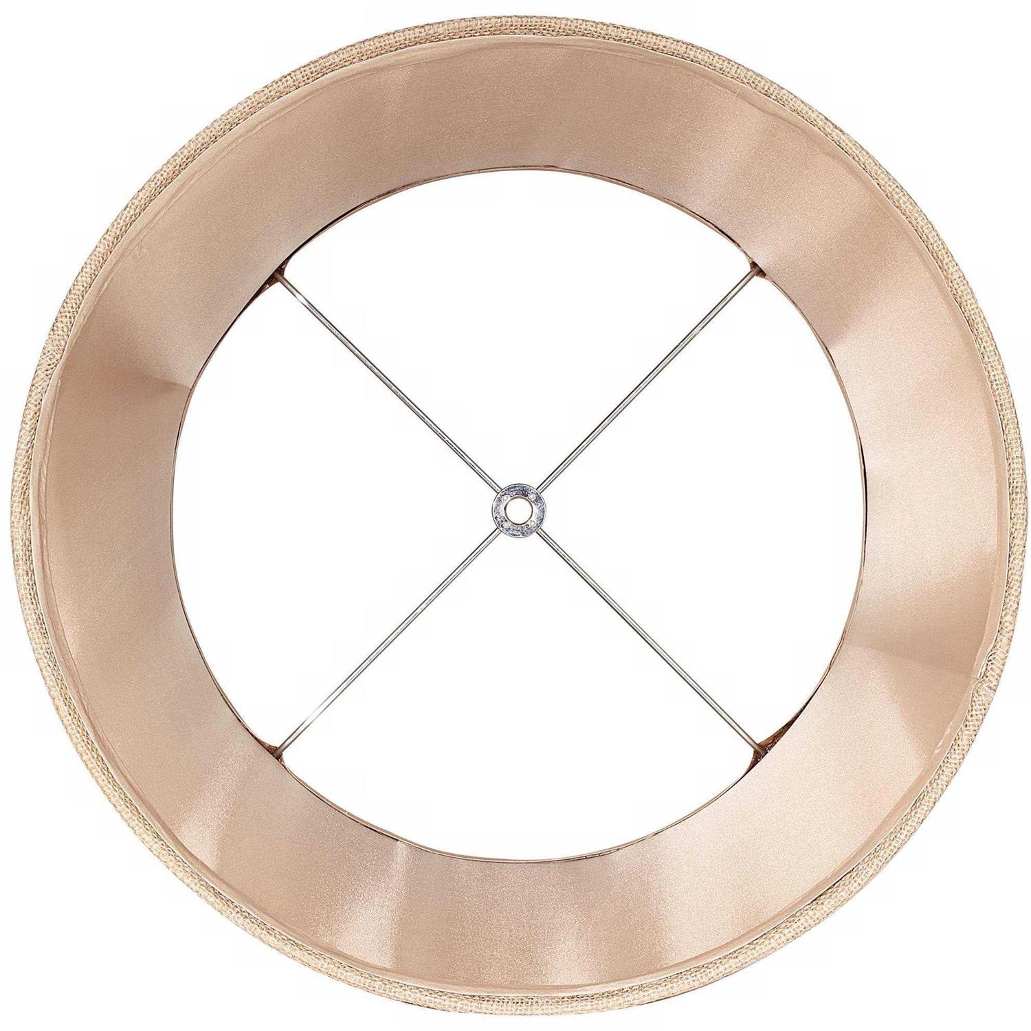 Brentwood Natural Burlap Drum Lamp Shade 10x12x8 - Image 4