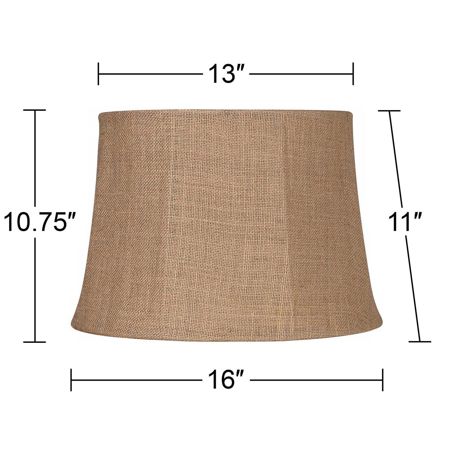 Brentwood Natural Burlap Drum Lamp Shade 10x12x8 - Image 5