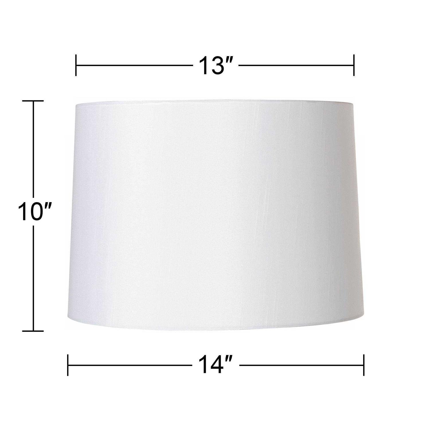 Brentwood White Fabric Hardback Lamp Shade - Image 3