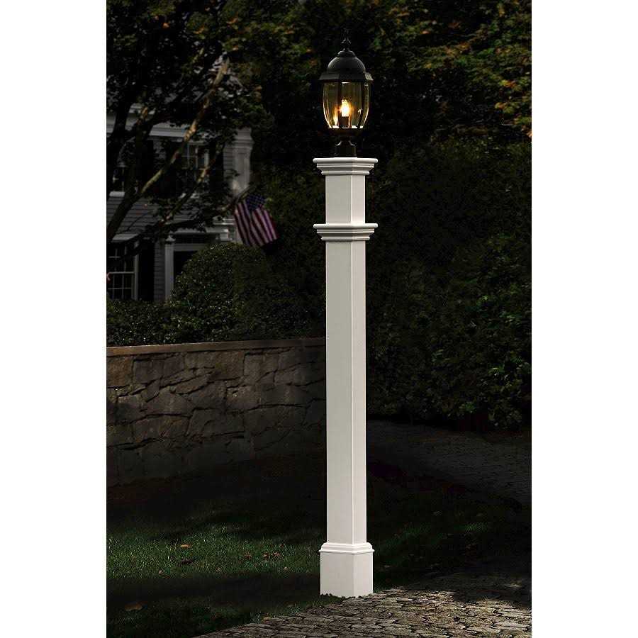 Vita 6L x 6W x 74H Portsmouth Vinyl Lamp Post VA94430 - Image 3