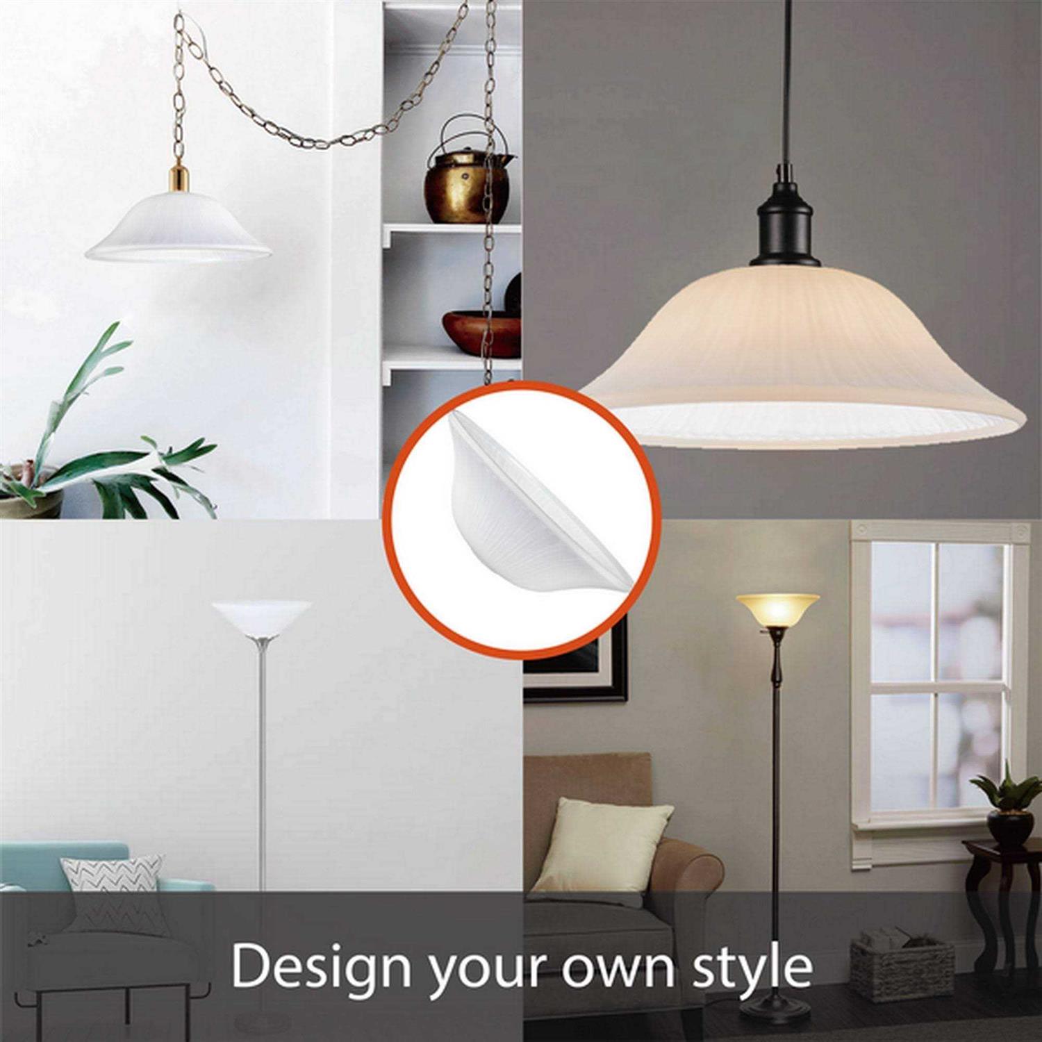 Aspen Creative Torchiere/Swag/Pendant Glass Shade - Image 5