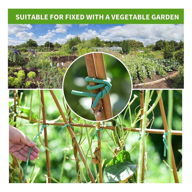 YDSL Soft Tie, Green Twist Garden Ties for Plants - Image 3
